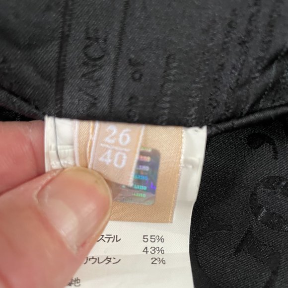 Woman's size 40 black pinstriped John Galliano blazer - Picture 6 of 9